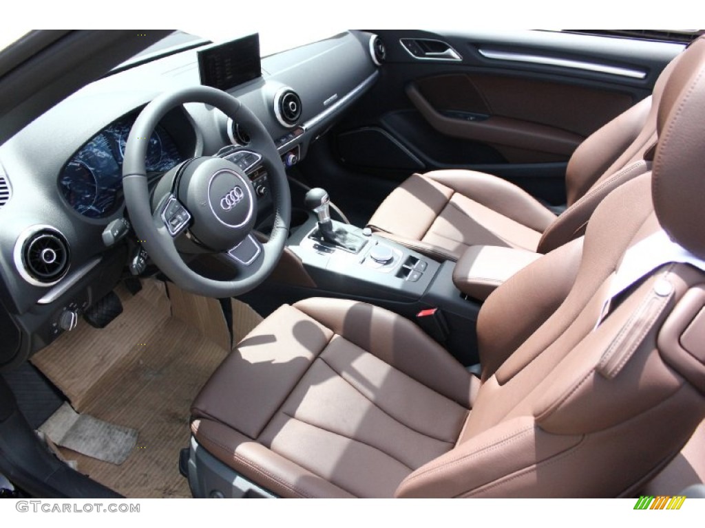 Chestnut Brown Interior 2015 Audi A3 2.0 Prestige quattro Cabriolet Photo #96553997