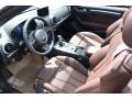  2015 A3 2.0 Prestige quattro Cabriolet Chestnut Brown Interior