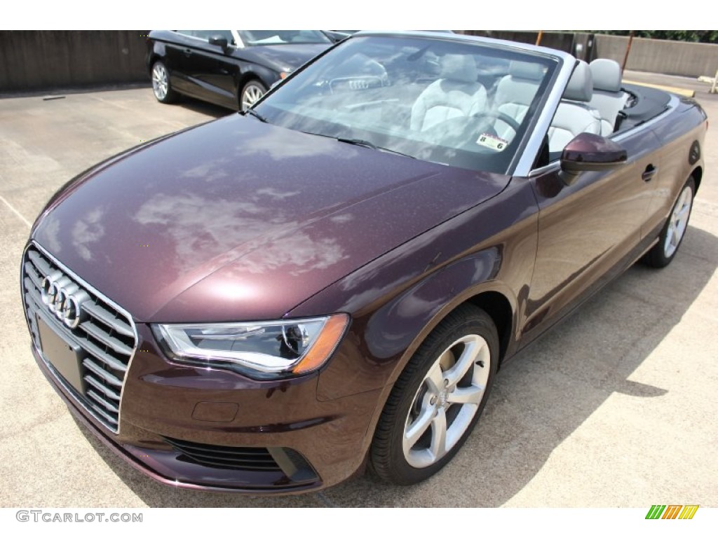 2015 A3 2.0 Premium quattro Cabriolet - Shiraz Red Metallic / Titanium Gray photo #3