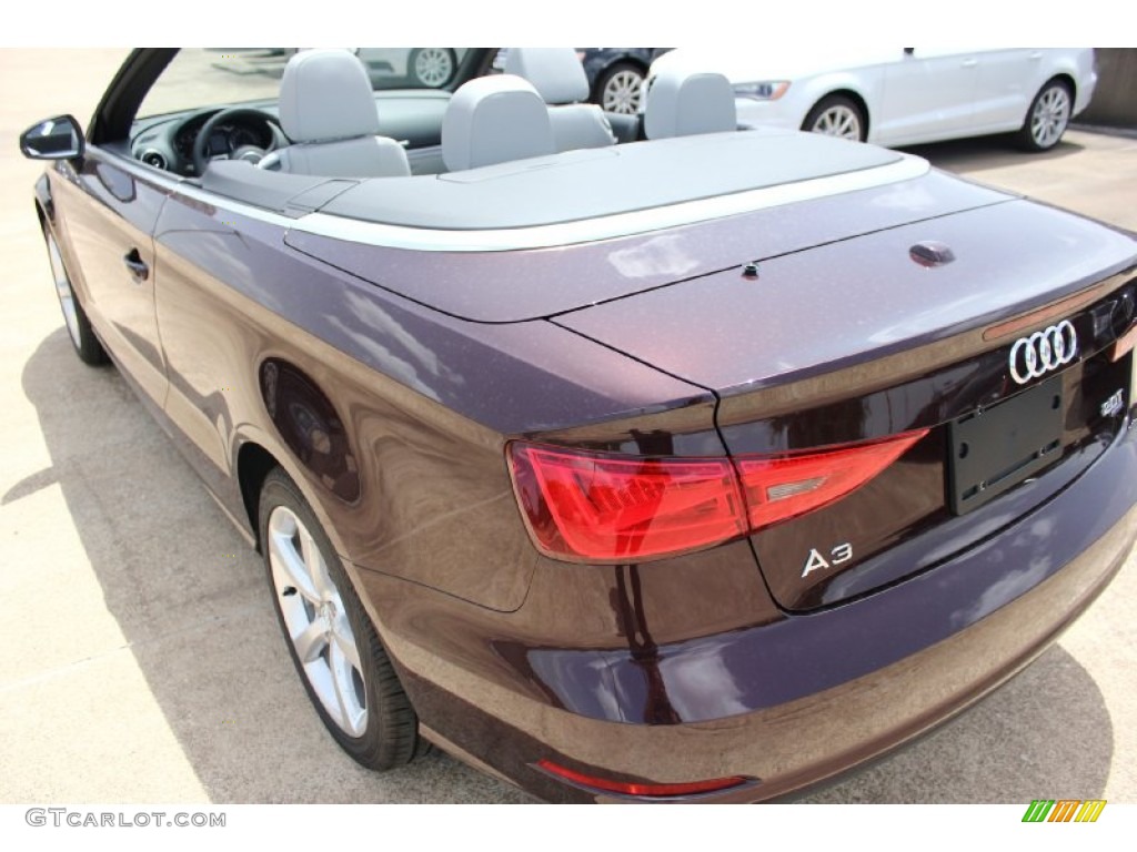 2015 A3 2.0 Premium quattro Cabriolet - Shiraz Red Metallic / Titanium Gray photo #6