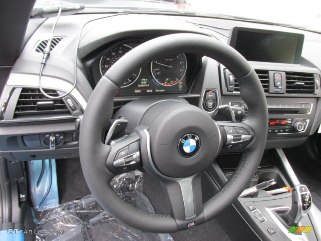 2015 BMW 2 Series M235i xDrive Coupe Black Steering Wheel Photo #96555416