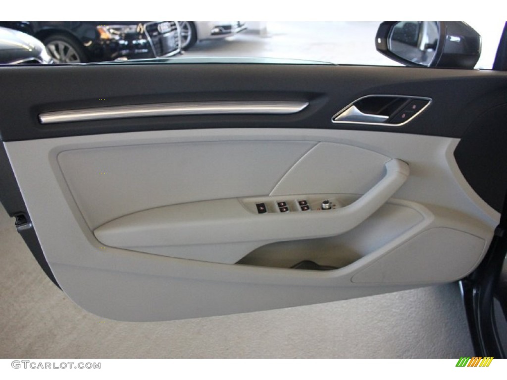 2015 Audi A3 2.0 Premium Plus quattro Cabriolet Titanium Gray Door Panel Photo #96555587