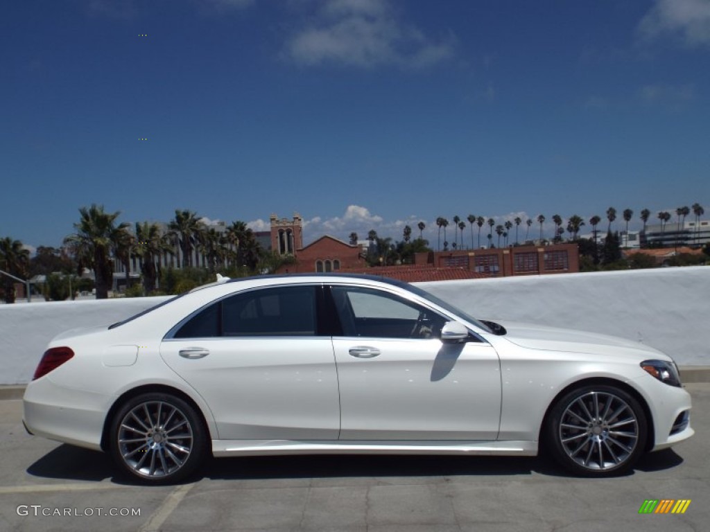2015 S 550 Sedan - Diamond White Metallic / Silk Beige/Espresso Brown photo #3
