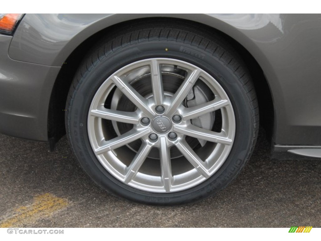 2014 A4 2.0T quattro Sedan - Dakota Grey Metallic / Chestnut Brown/Black photo #4