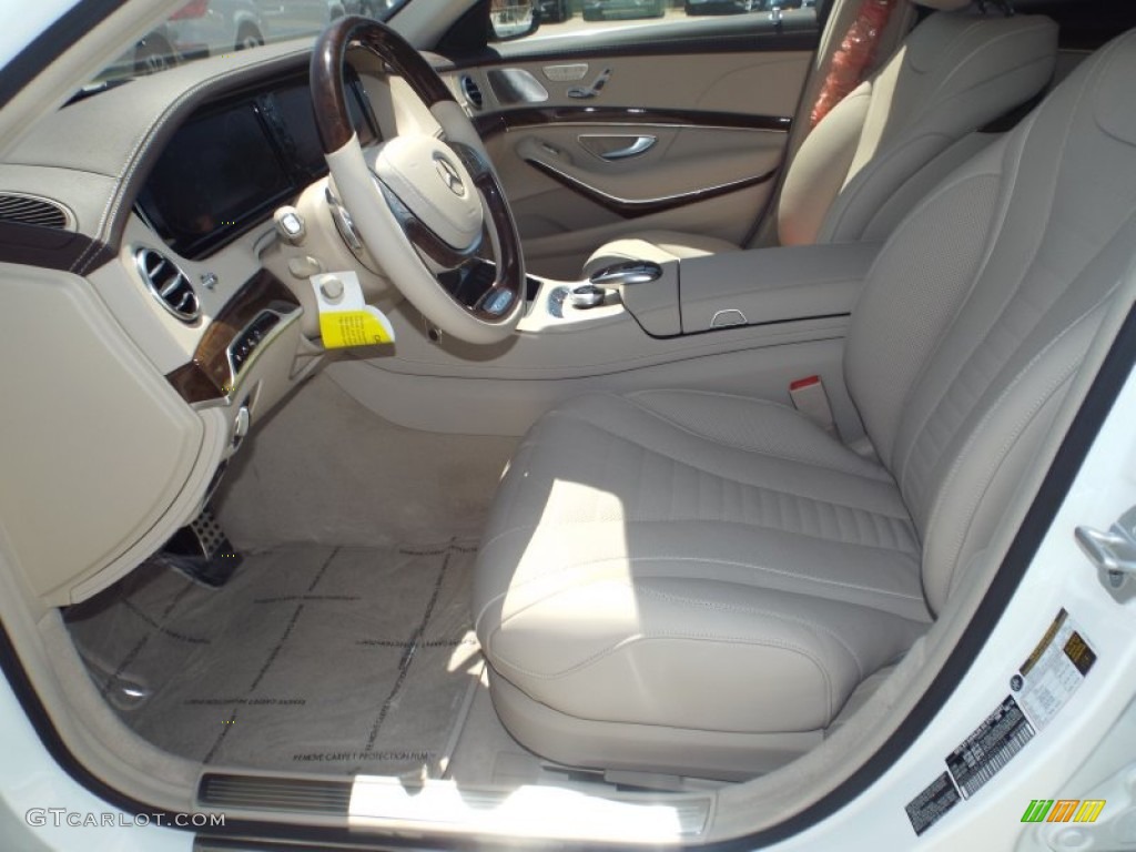2015 S 550 Sedan - Diamond White Metallic / Silk Beige/Espresso Brown photo #7