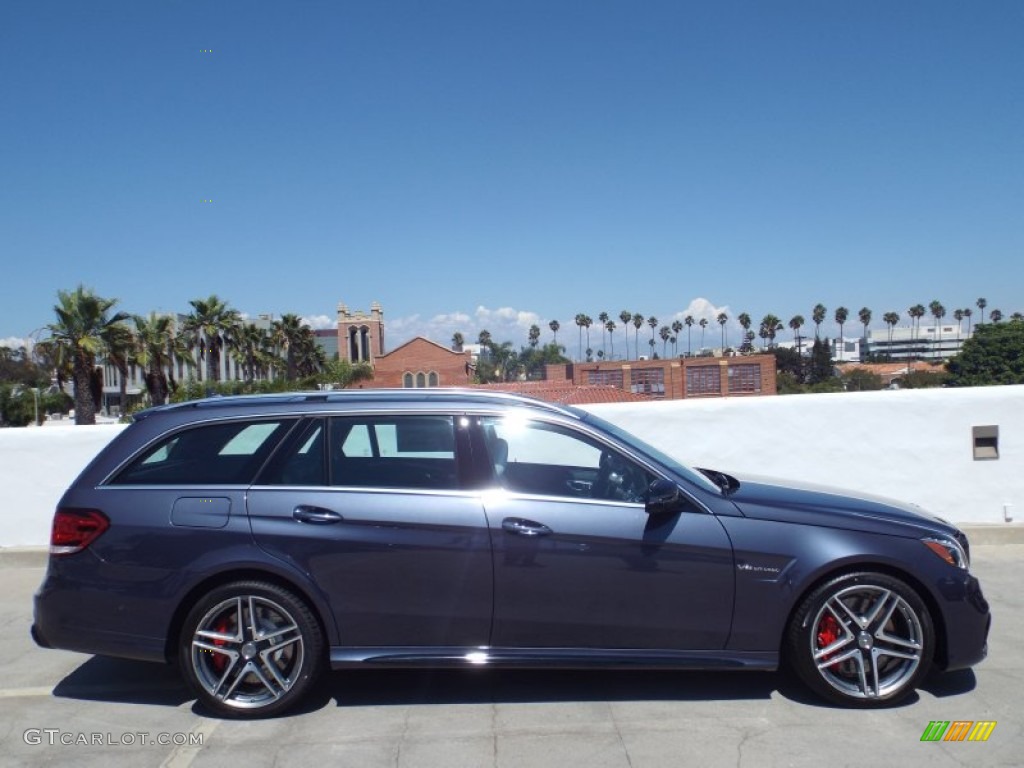 Indigo Blue Metallic 2014 Mercedes-Benz E 63 AMG Wagon Exterior Photo #96557813