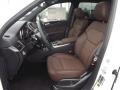 2015 Mercedes-Benz ML Auburn Brown/Black Interior Front Seat Photo