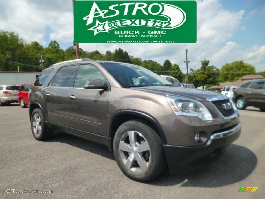 2012 Acadia SLT AWD - Medium Brown Metallic / Cashmere photo #1