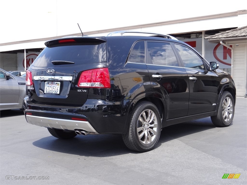 2011 Sorento SX V6 AWD - Ebony Black / Black photo #3