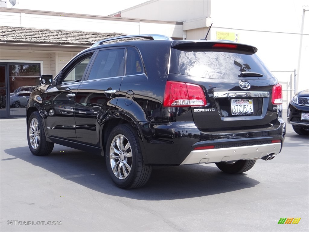 2011 Sorento SX V6 AWD - Ebony Black / Black photo #4