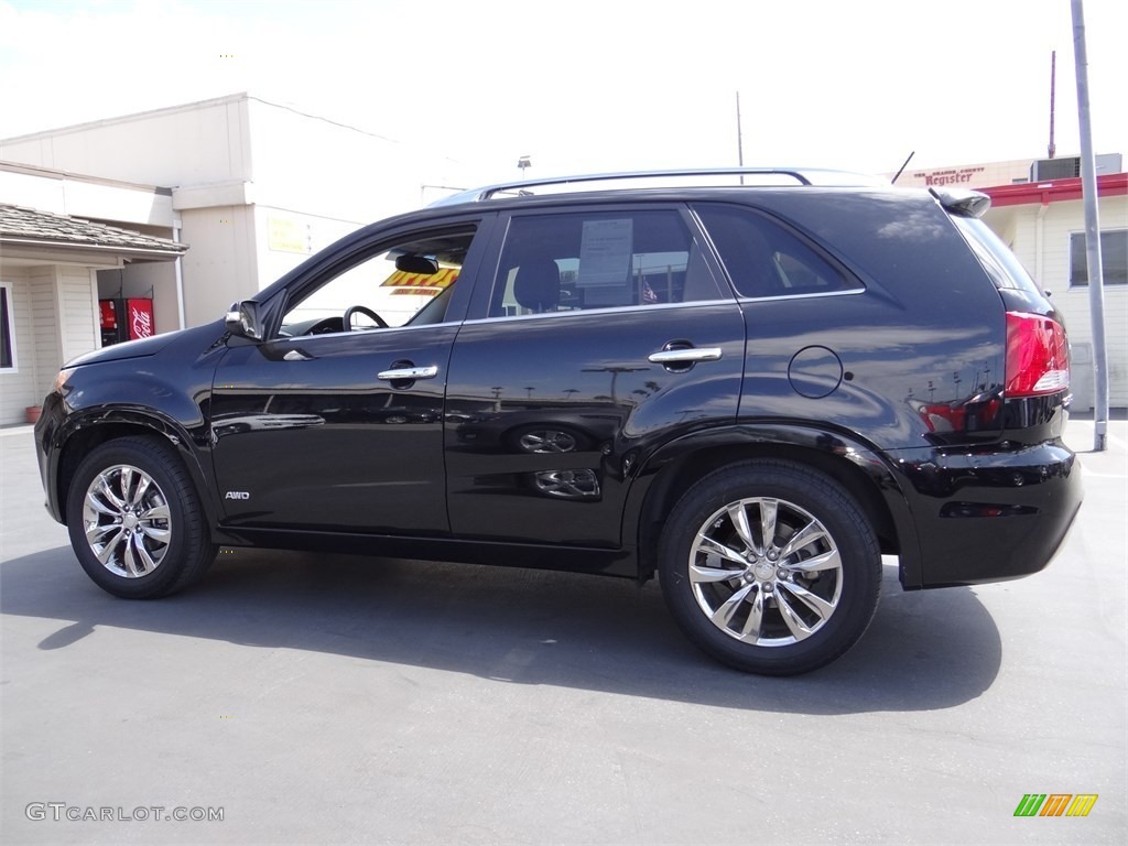 2011 Sorento SX V6 AWD - Ebony Black / Black photo #5