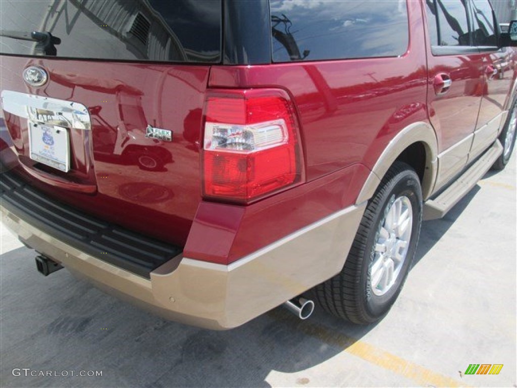 2014 Expedition XLT - Ruby Red / Camel photo #8
