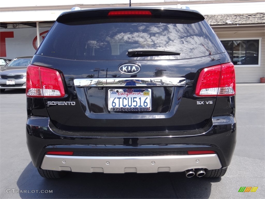 2011 Sorento SX V6 AWD - Ebony Black / Black photo #8