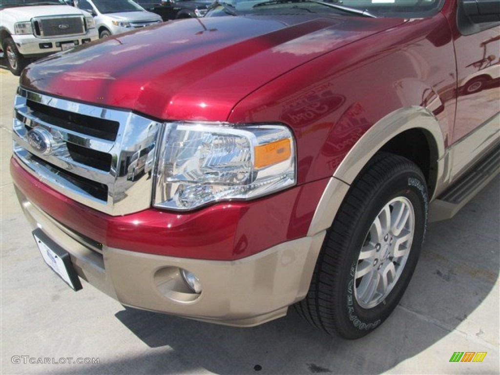 2014 Expedition XLT - Ruby Red / Camel photo #14