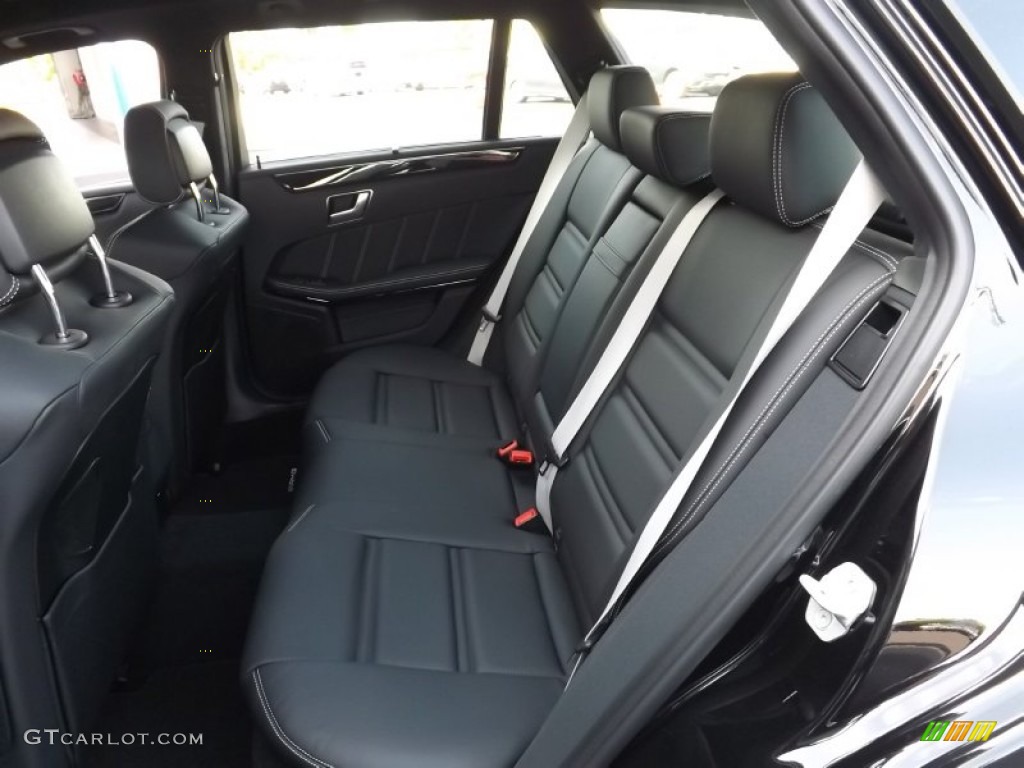 Black Interior 2014 Mercedes-Benz E 63 AMG Wagon Photo #96560813
