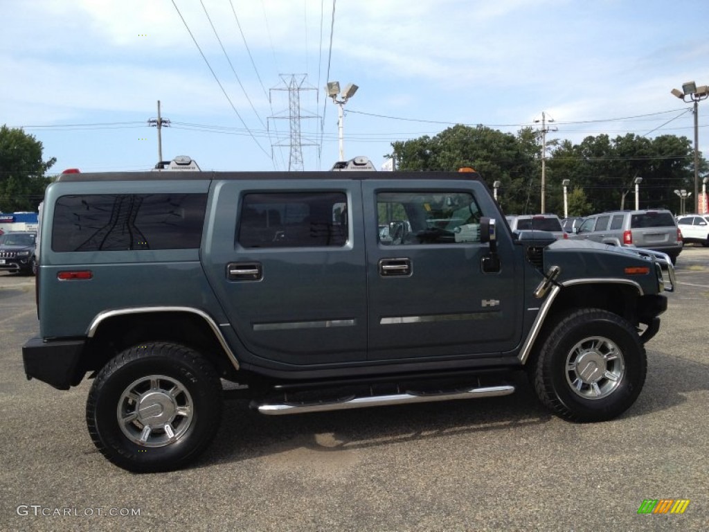 2005 H2 SUV - Stealth Gray Metallic / Ebony Black photo #5