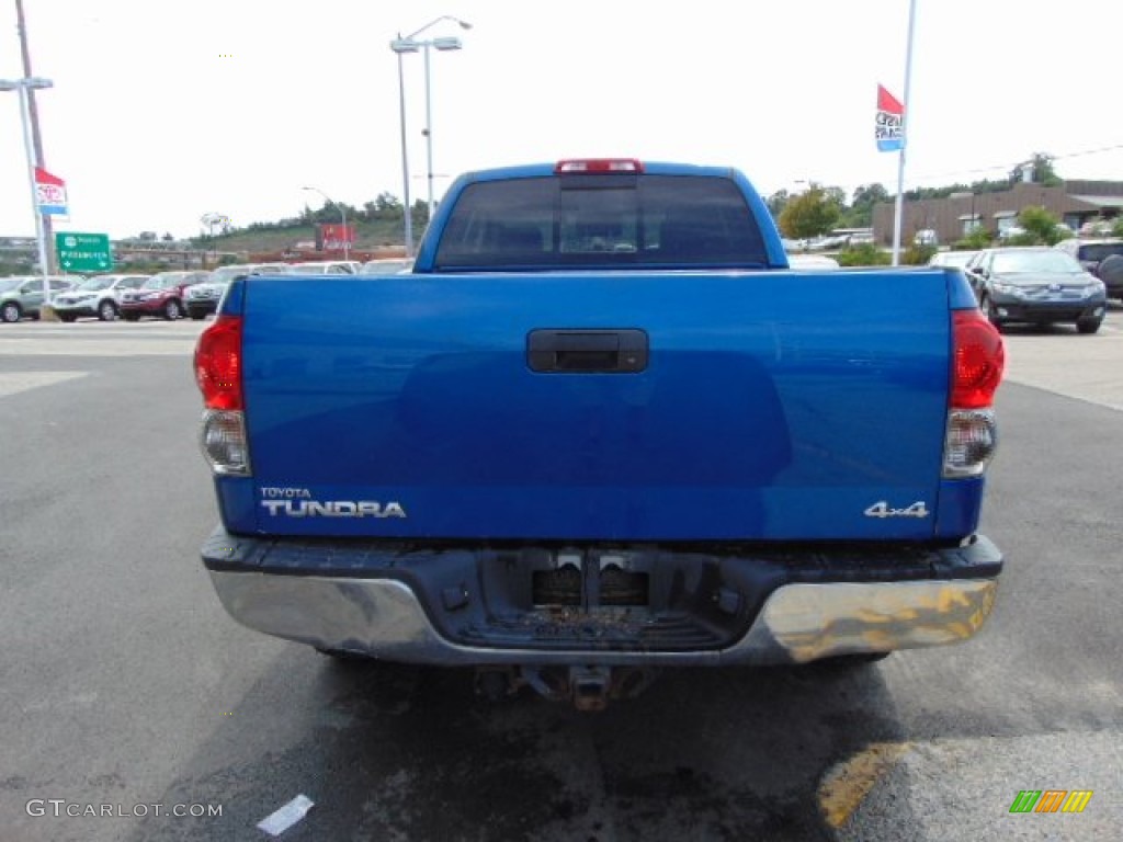 2008 Tundra SR5 Double Cab 4x4 - Blue Streak Metallic / Graphite Gray photo #8