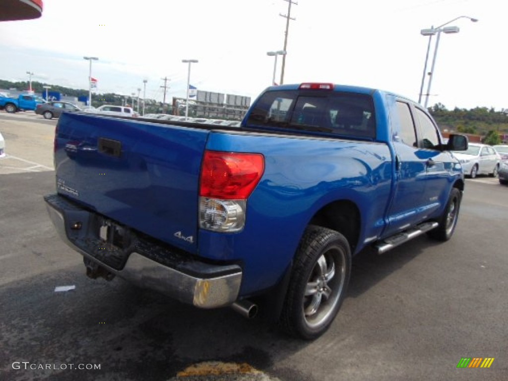 2008 Tundra SR5 Double Cab 4x4 - Blue Streak Metallic / Graphite Gray photo #9