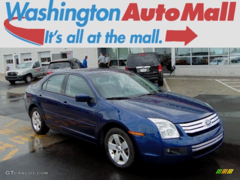 2007 Fusion SE V6 - Dark Blue Pearl Metallic / Charcoal Black photo #1