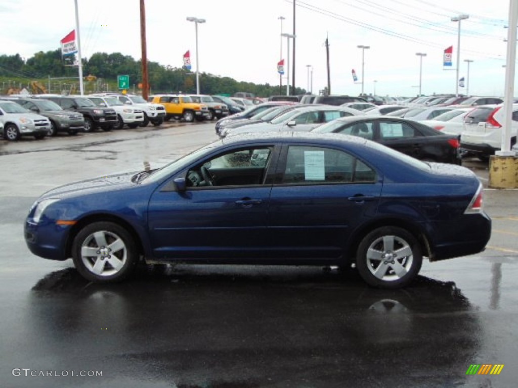2007 Fusion SE V6 - Dark Blue Pearl Metallic / Charcoal Black photo #4