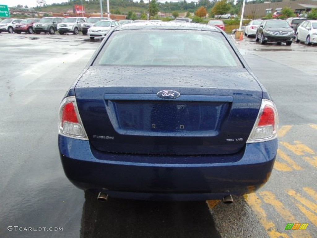 2007 Fusion SE V6 - Dark Blue Pearl Metallic / Charcoal Black photo #5