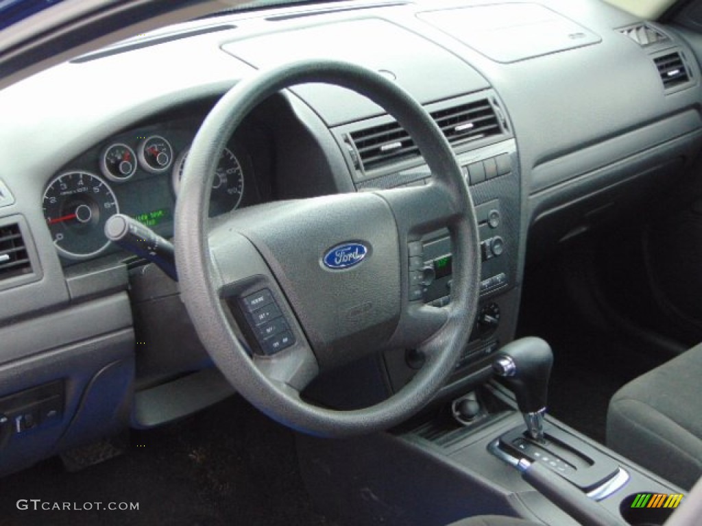 2007 Fusion SE V6 - Dark Blue Pearl Metallic / Charcoal Black photo #7