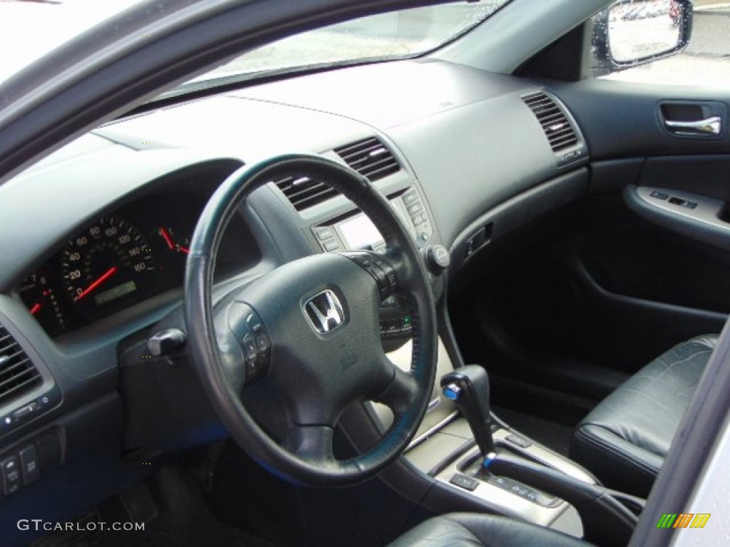 2003 Accord EX V6 Sedan - Satin Silver Metallic / Black photo #11