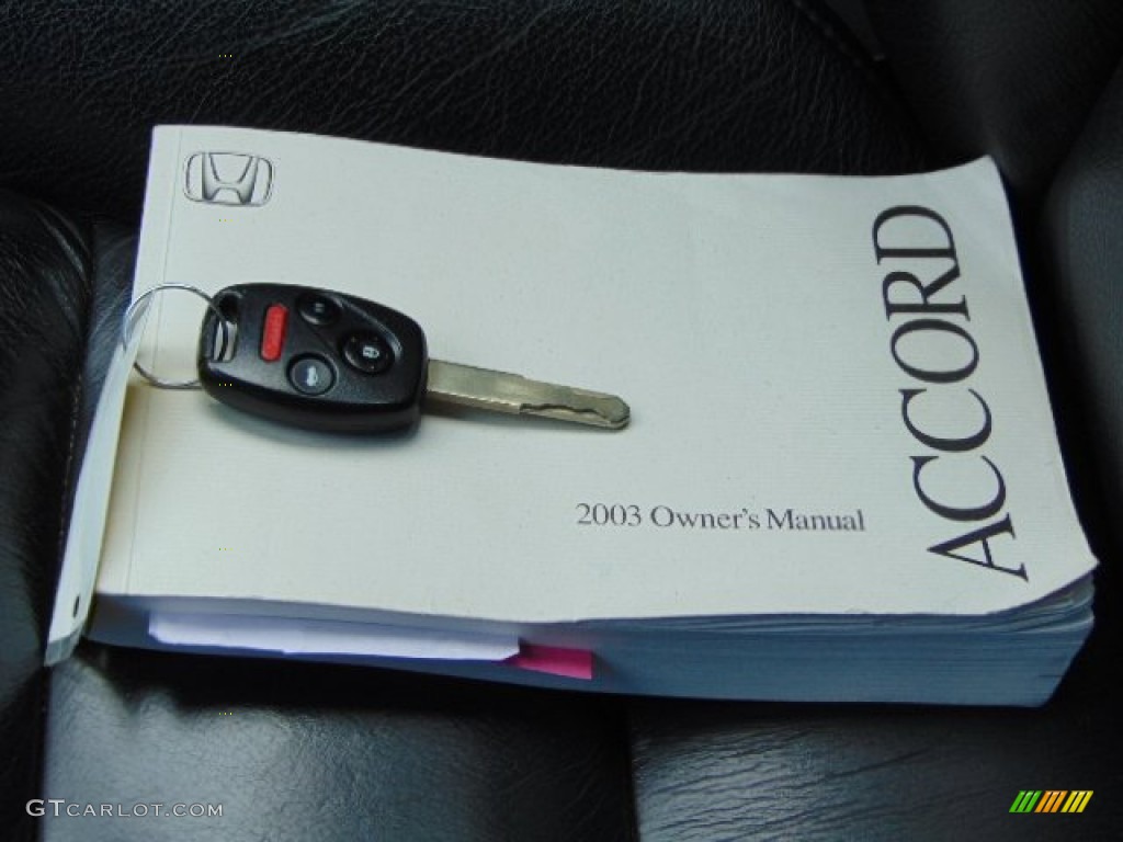 2003 Accord EX V6 Sedan - Satin Silver Metallic / Black photo #18