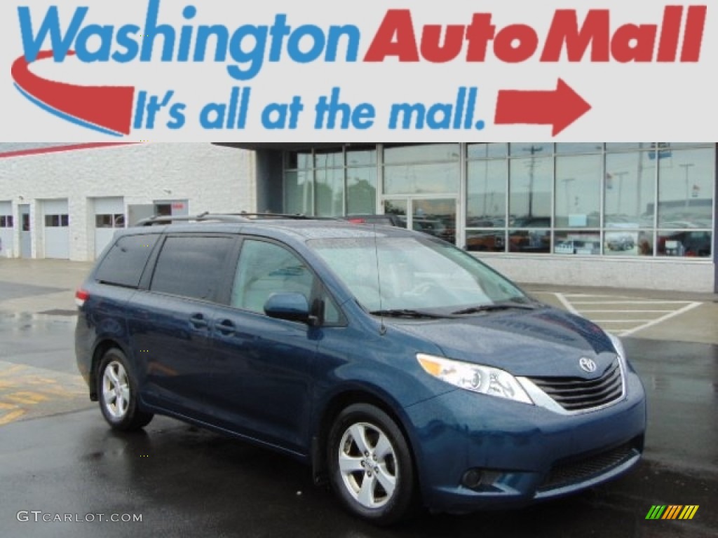 South Pacific Blue Pearl Toyota Sienna