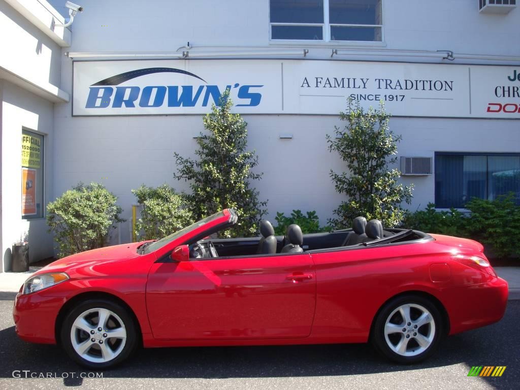 2006 Solara SE V6 Convertible - Absolutely Red / Charcoal photo #1
