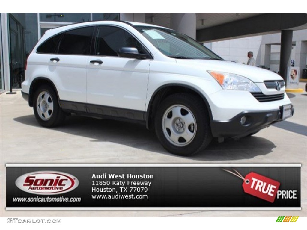 2007 CR-V LX - Taffeta White / Black photo #1