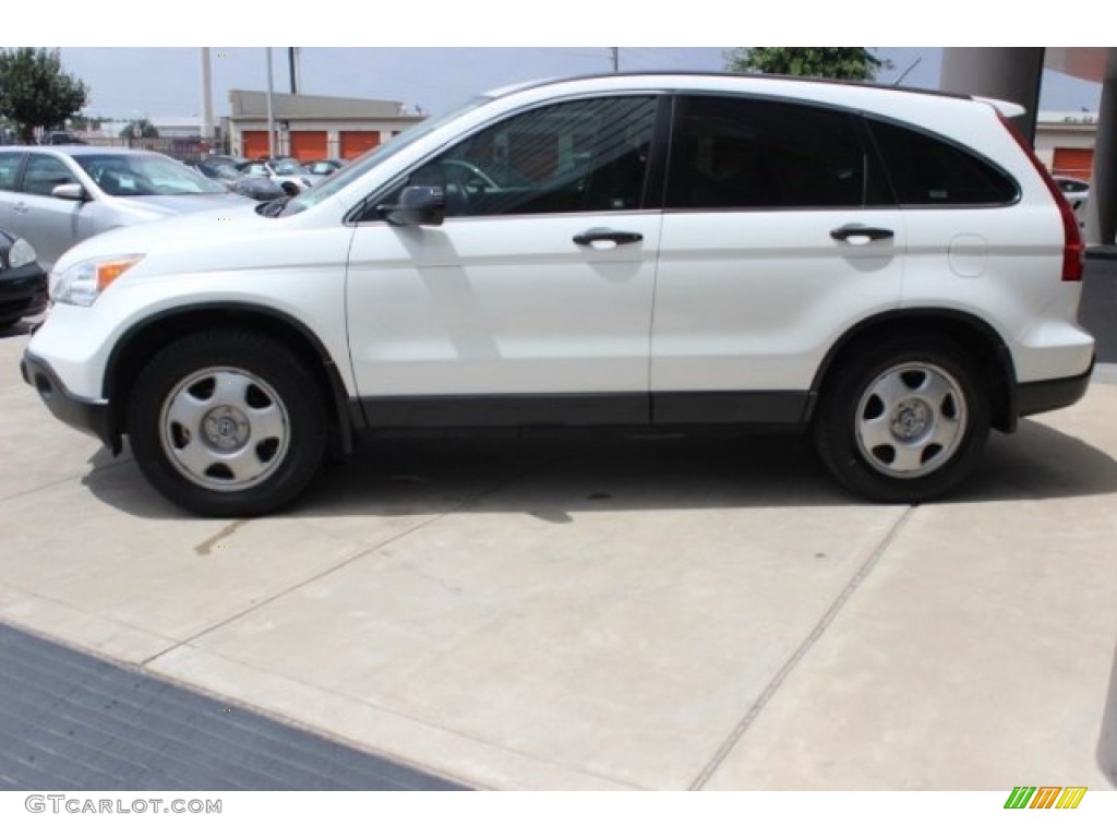 2007 CR-V LX - Taffeta White / Black photo #4