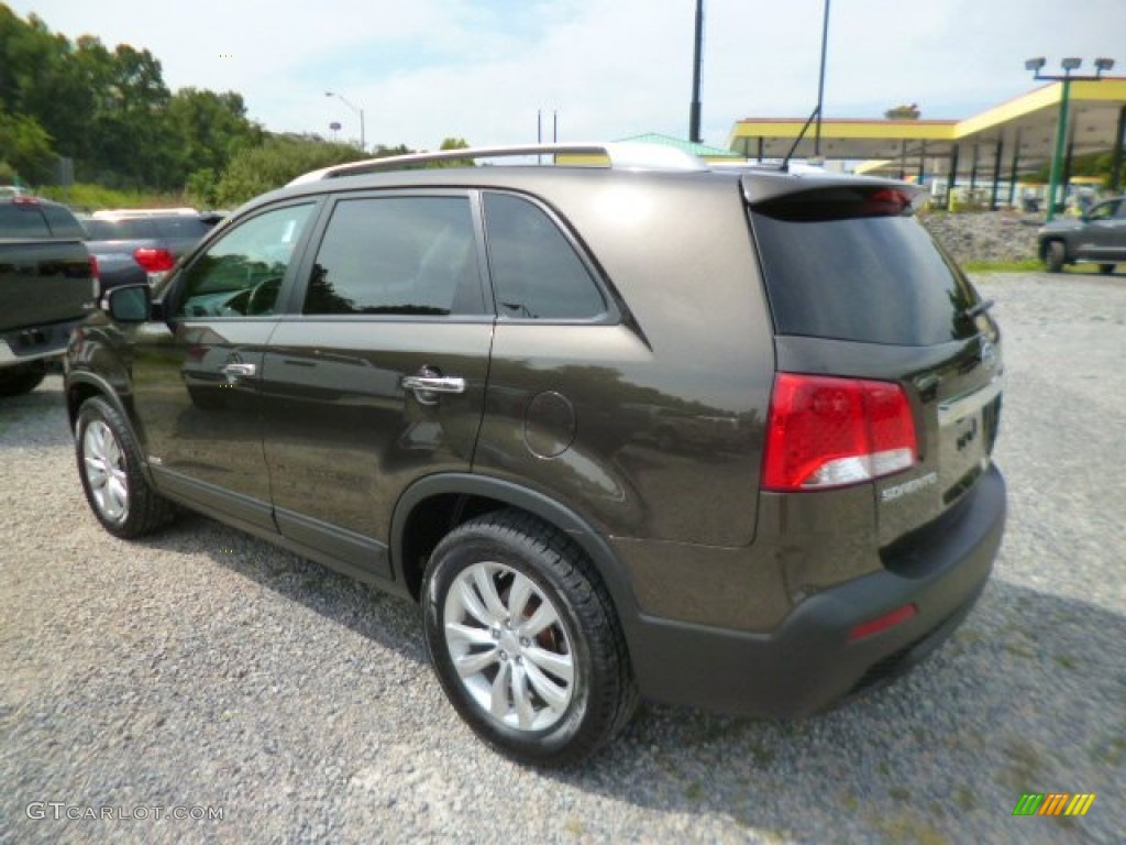 2011 Sorento EX AWD - Java Brown / Black photo #4