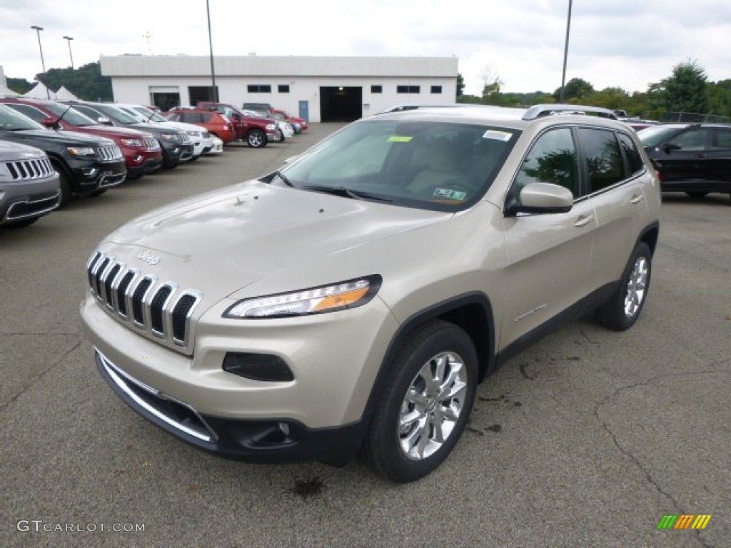 Cashmere Pearl 2015 Jeep Cherokee Limited 4x4 Exterior Photo #96571310