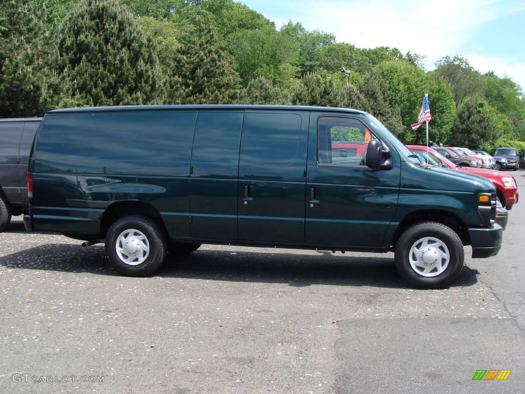 2009 E Series Van E250 Super Duty Commercial - Forest Green Metallic / Medium Flint photo #1