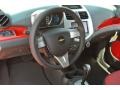 2014 Chevrolet Spark Red/Red Interior Dashboard Photo