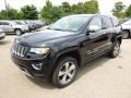 2014 Brilliant Black Crystal Pearl Jeep Grand Cherokee Overland 4x4  photo #2