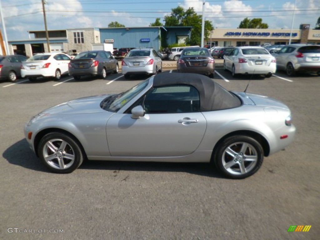 2008 MX-5 Miata Touring Roadster - Sunlight Silver Metallic / Black photo #8