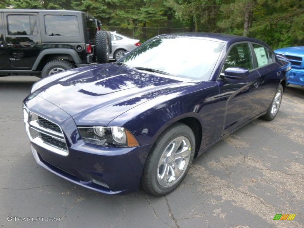 2014 Charger SE - Jazz Blue Pearl / Black photo #2
