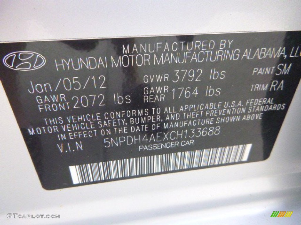 2012 Elantra GLS - Silver / Gray photo #24