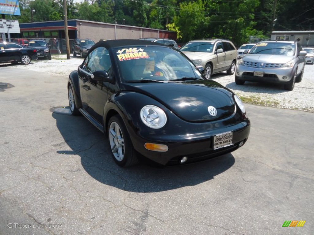 2005 New Beetle GLS 1.8T Convertible - Uni Black / Cream Beige photo #1