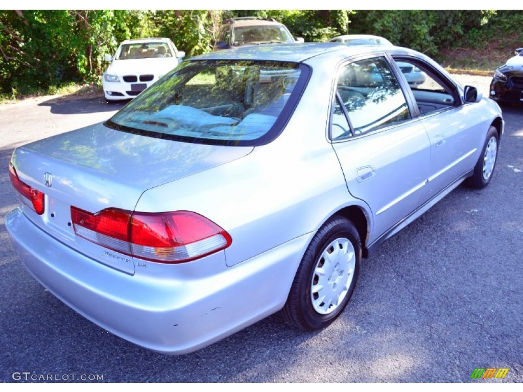 2002 Accord LX Sedan - Satin Silver Metallic / Quartz Gray photo #6