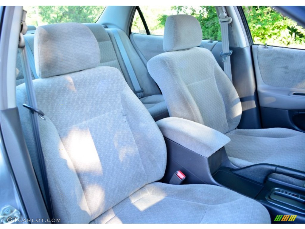 2002 Accord LX Sedan - Satin Silver Metallic / Quartz Gray photo #12