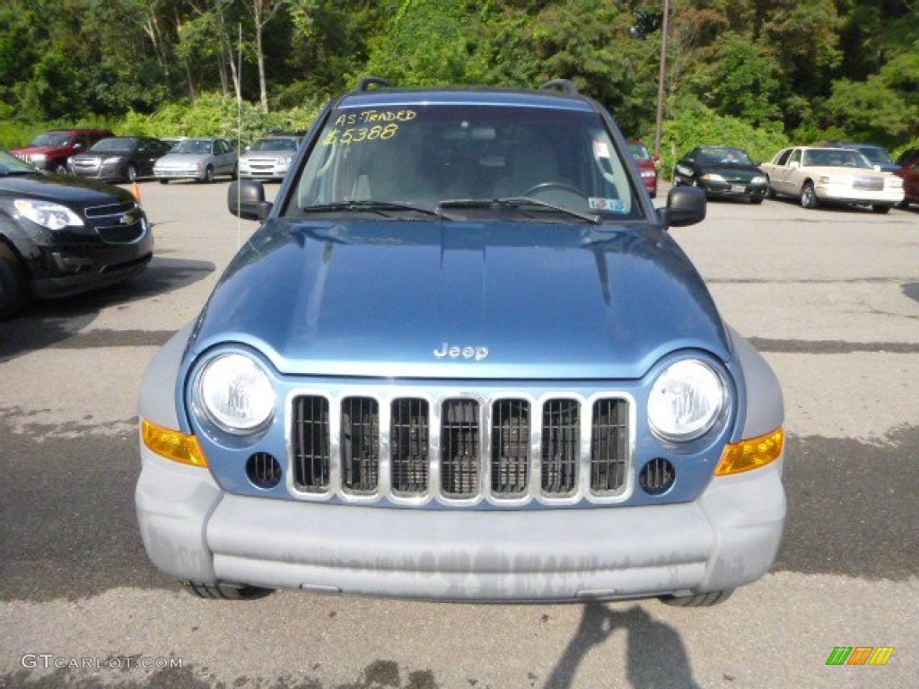 2006 Liberty Sport 4x4 - Atlantic Blue Pearl / Medium Slate Gray photo #5