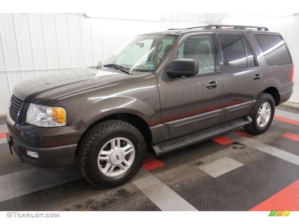 2005 Expedition XLT 4x4 - Dark Stone Metallic / Medium Parchment photo #14