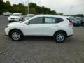 2014 Moonlight White Nissan Rogue S AWD  photo #4