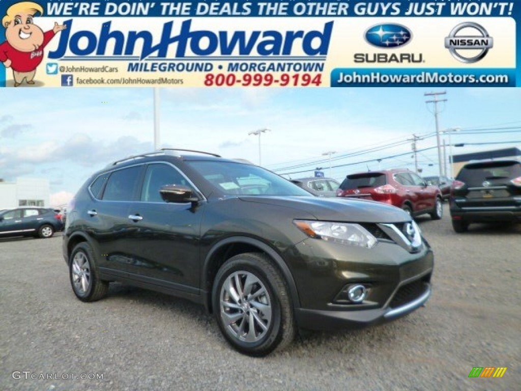2014 Rogue SL AWD - Midnight Jade / Charcoal photo #1