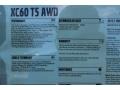 2015 Volvo XC60 T5 Drive-E Window Sticker