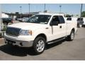 2007 White Sand Tri-Coat Ford F150 Lariat SuperCab 4x4  photo #1