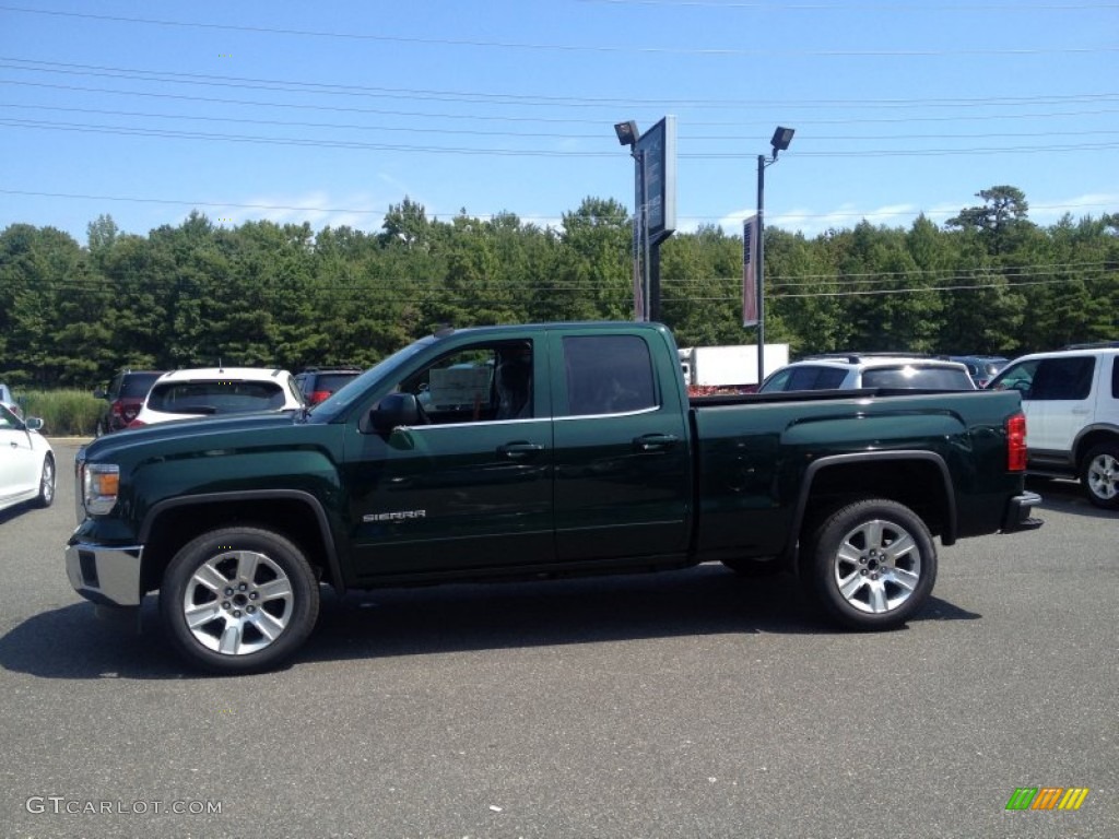 Emerald Green Metallic 2014 GMC Sierra 1500 SLE Double Cab Exterior Photo #96584933